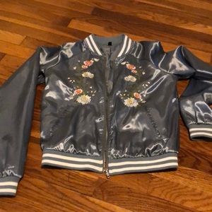 Romeo and Juliet couture light bomber jacket